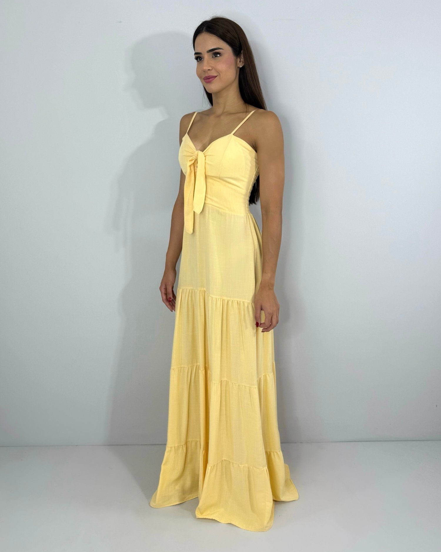 Vestido Camila - Amarelo Claro - Image 2