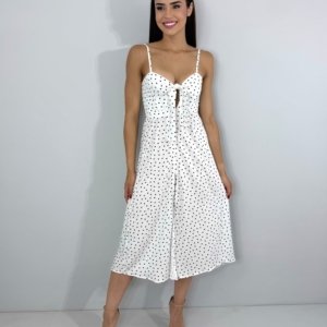 Vestido Karita - Poá Fundo Branco - Image 3