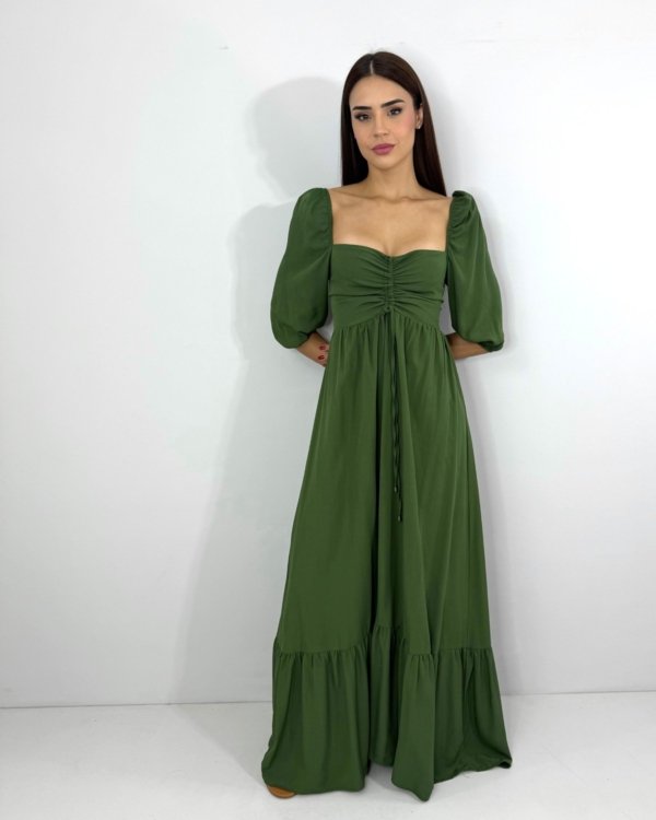 Vestido Tauane - Verde Militar