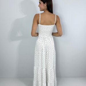 Vestido Camila - Poá Fundo Branco - Image 5