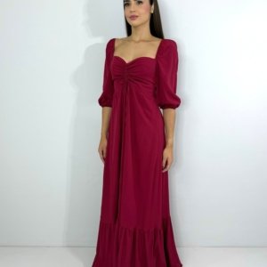 Vestido Tauane - Marsala - Image 1