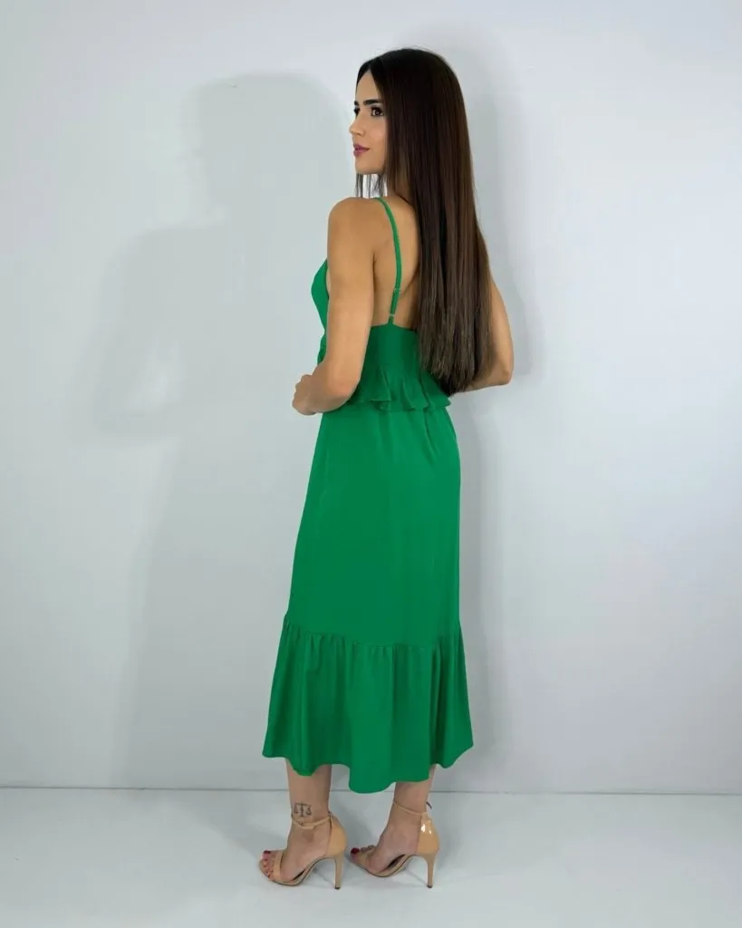 Vestido Maggie - Verde Bandeira