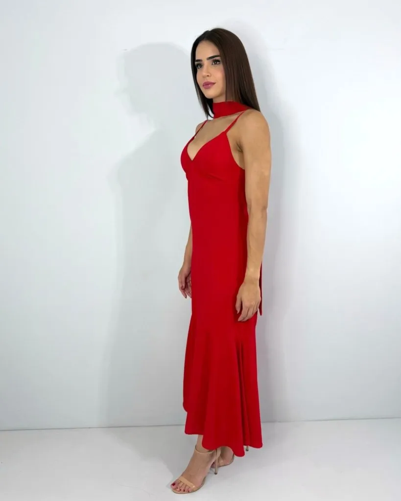 Vestido Carmem - Vermelho