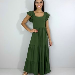 Vestido Tita - Verde Militar - Image 2