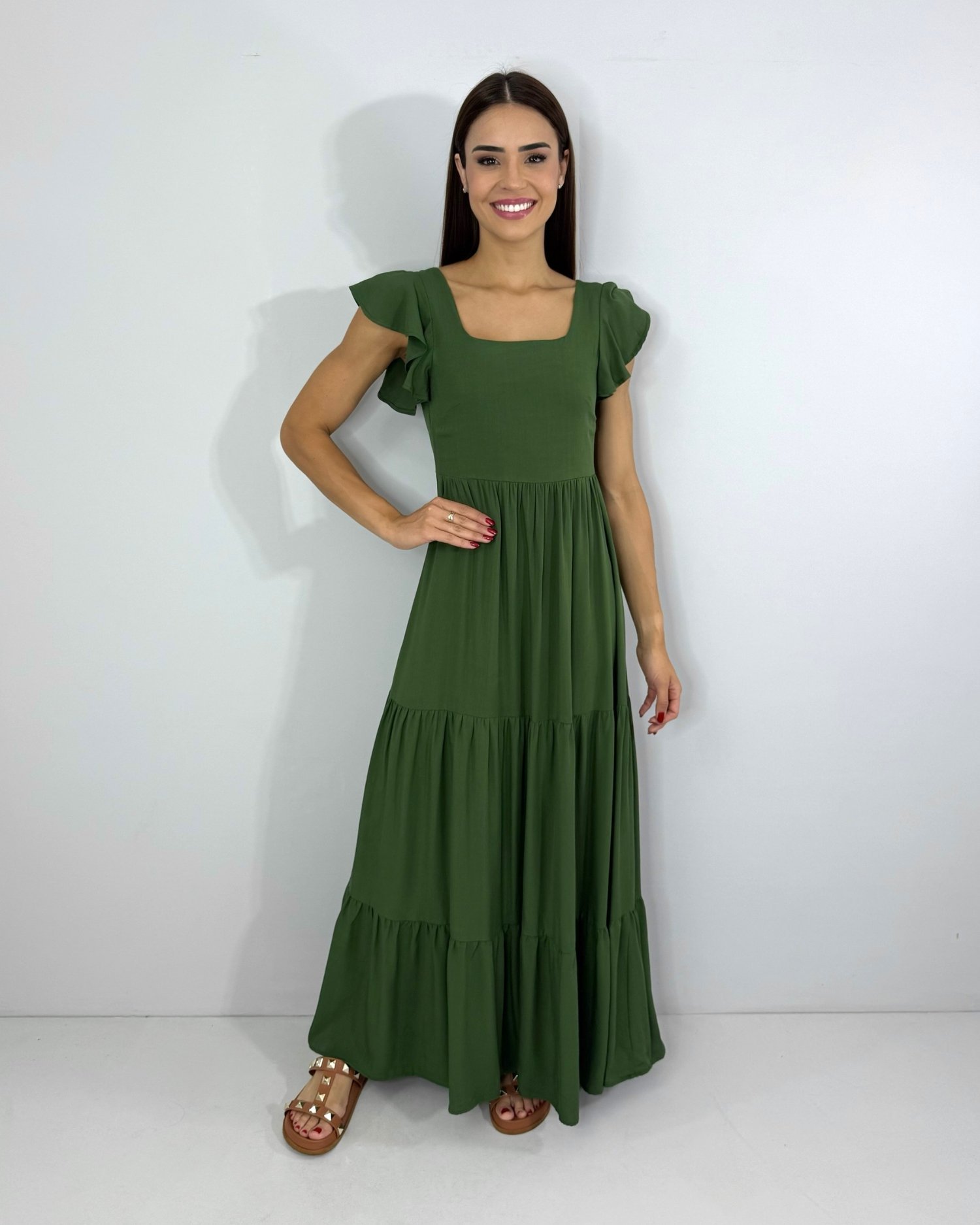 Vestido Tita - Verde Militar - Image 2