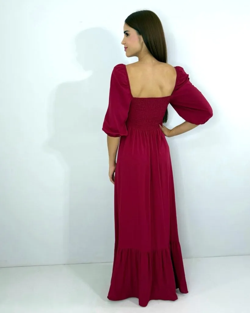 Vestido Tauane - Marsala