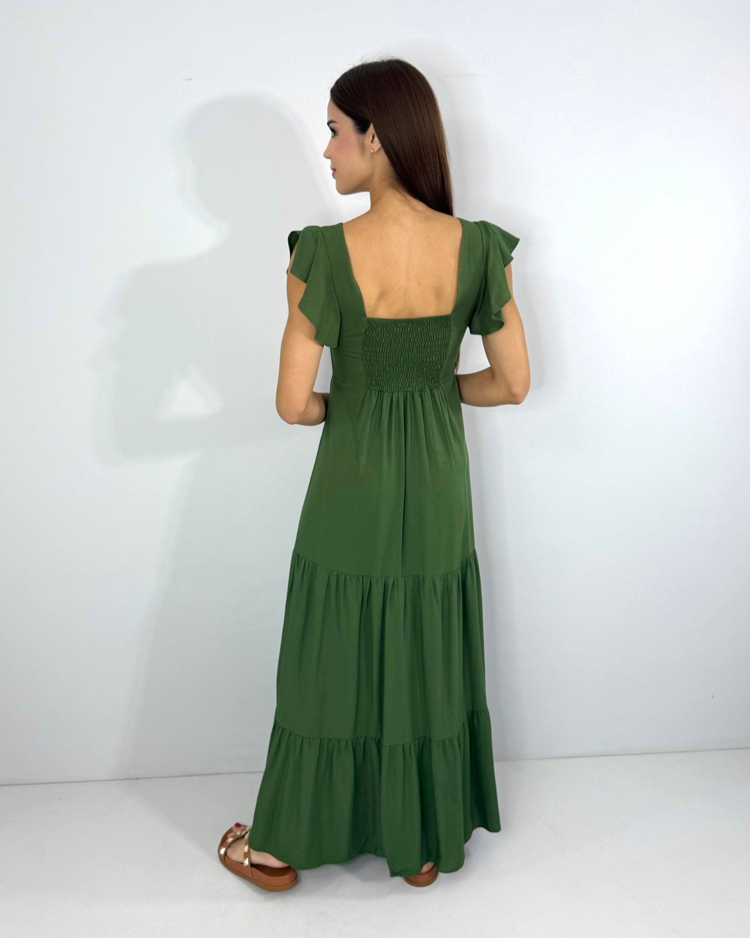 Vestido Tita - Verde Militar - Image 5