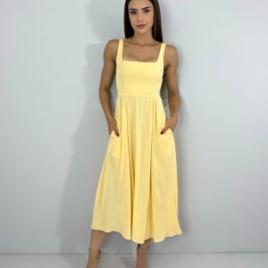 Vestido Samanta - Amarelo Claro - Image 3