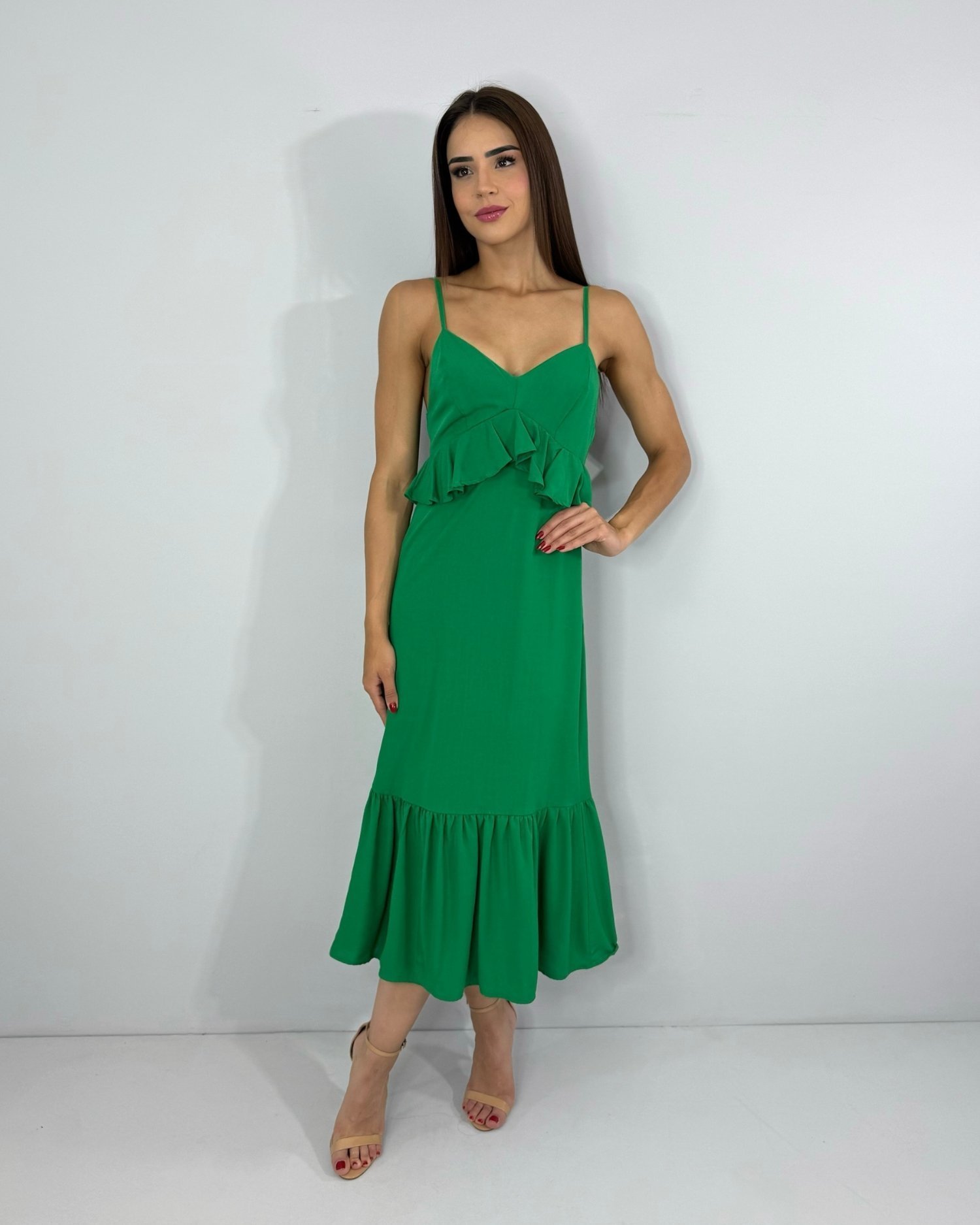 Vestido Maggie - Verde Bandeira - Image 1