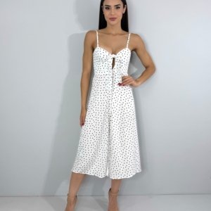 Vestido Karita - Poá Fundo Branco - Image 2