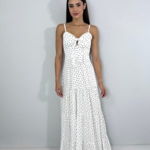 Vestido Camila - Poá Fundo Branco - Image 3