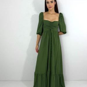 Vestido Tauane - Verde Militar - Image 1