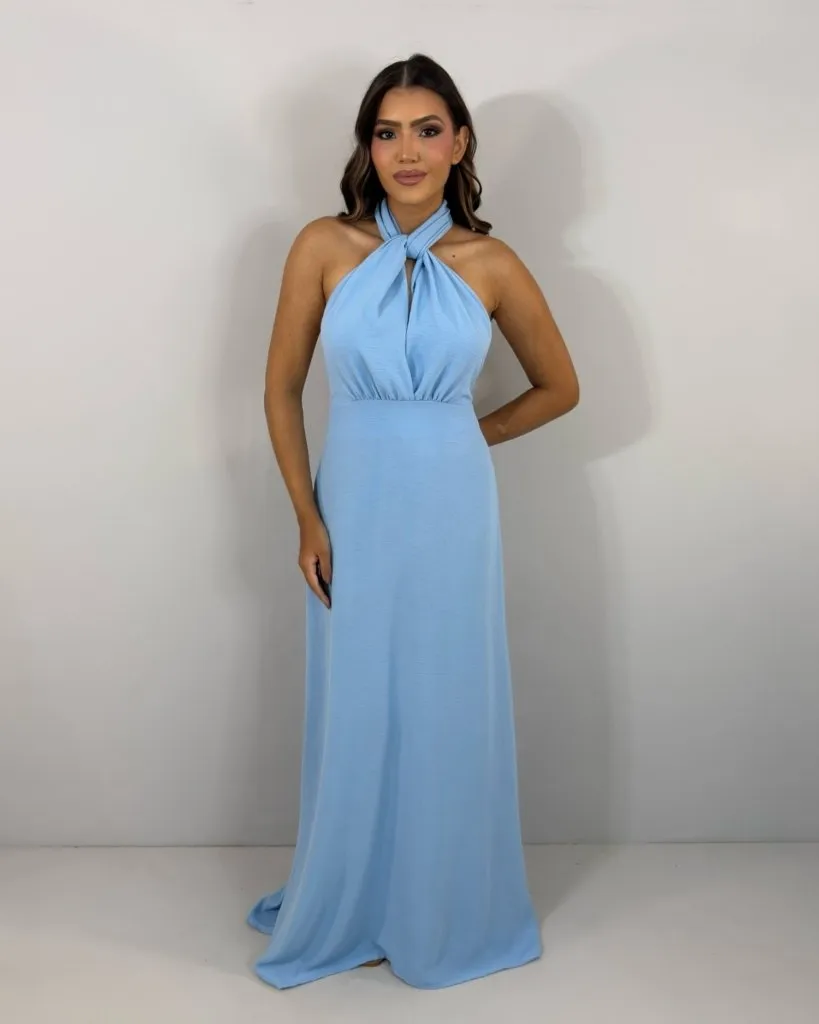 Vestido Multiformas Zoe - Azul Serenity