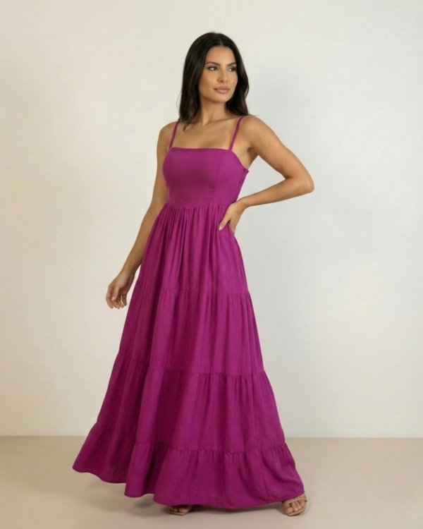 Vestido Miriam - Fúcsia