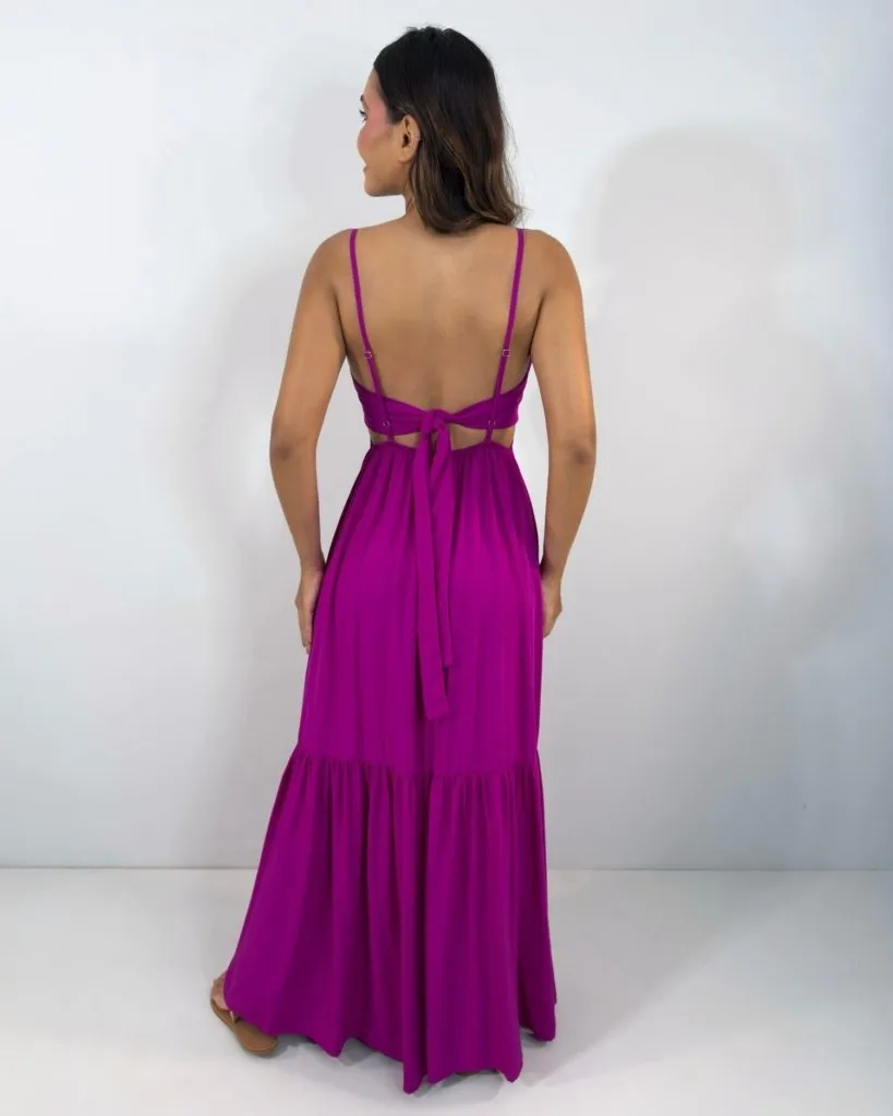 Vestido Poliana - Fúcsia