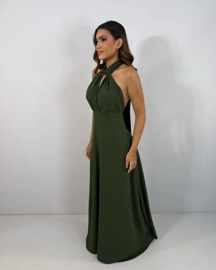 Vestido Multiformas Zoe - Verde Militar