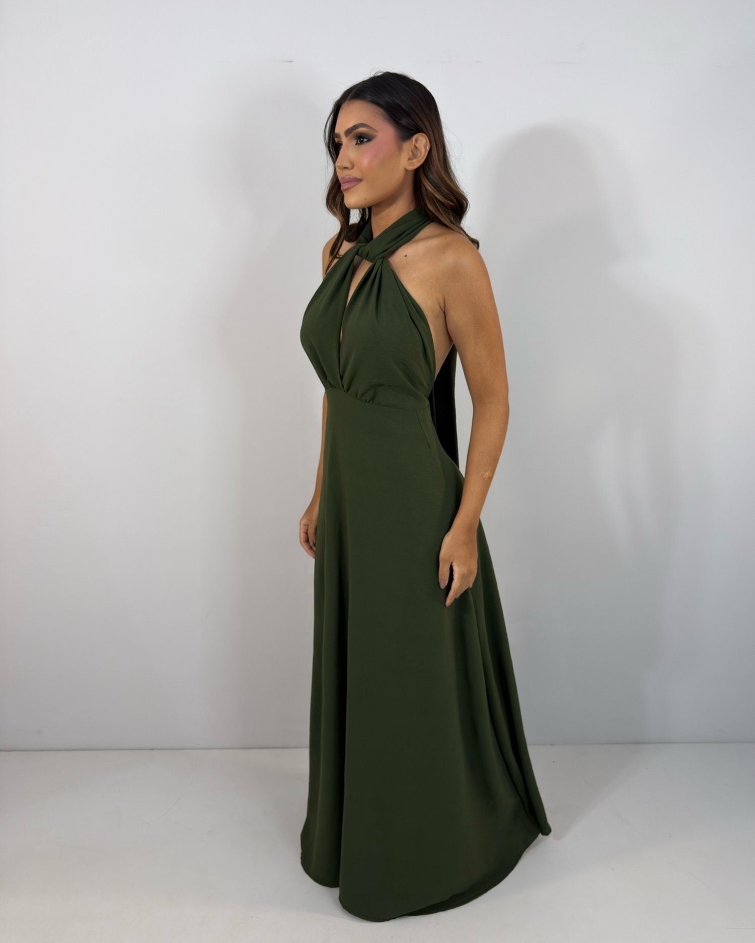 Vestido Multiformas Zoe - Verde Militar - Image 5