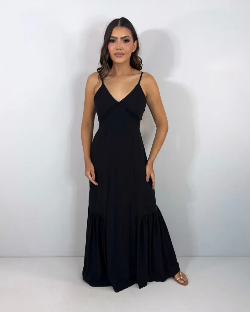 Vestido Poliana - Preto