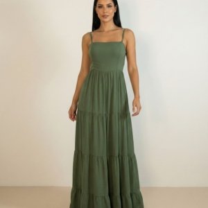 Vestido Miriam - Verde Militar - Image 1