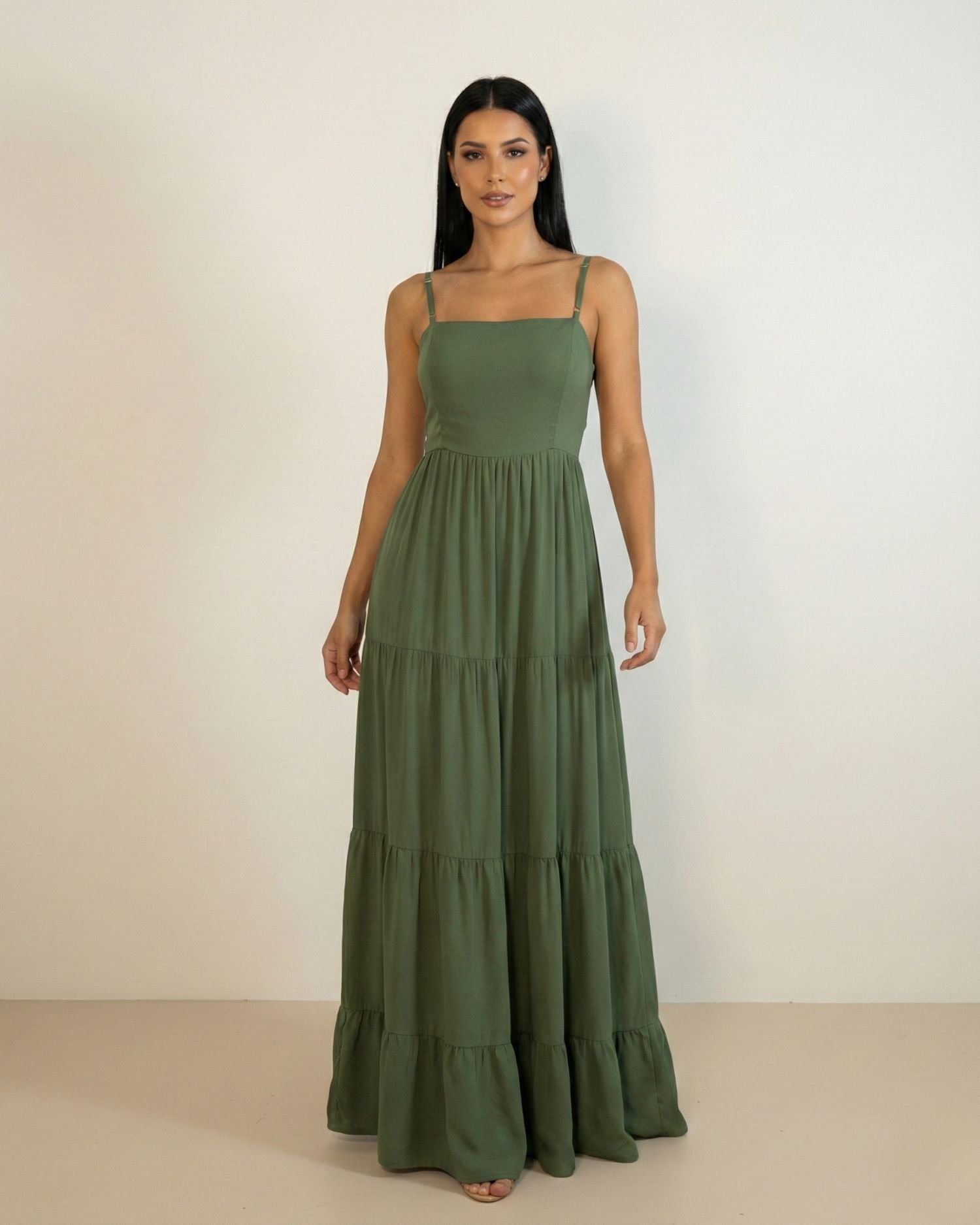 Vestido Miriam - Verde Militar - Image 1