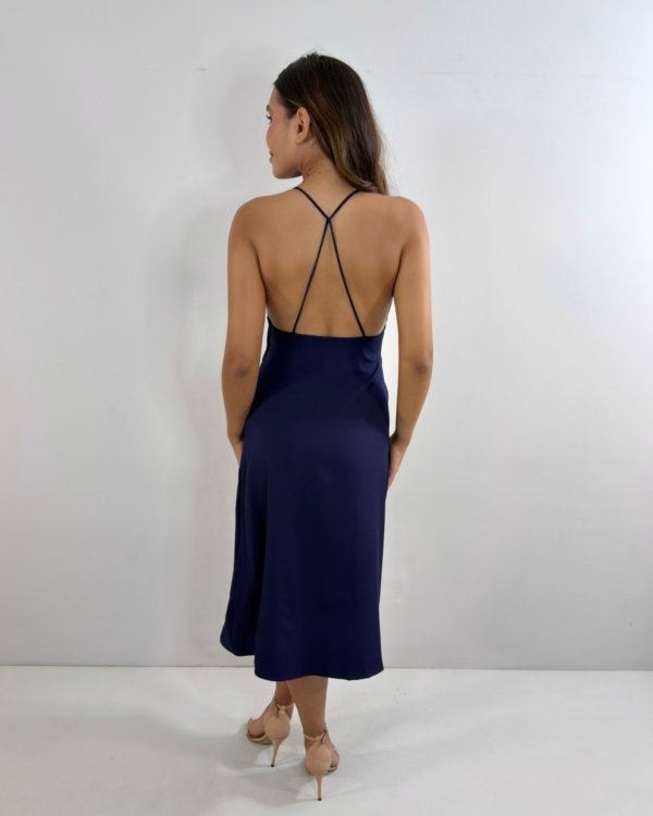 Vestido Ayra - Azul Marinho