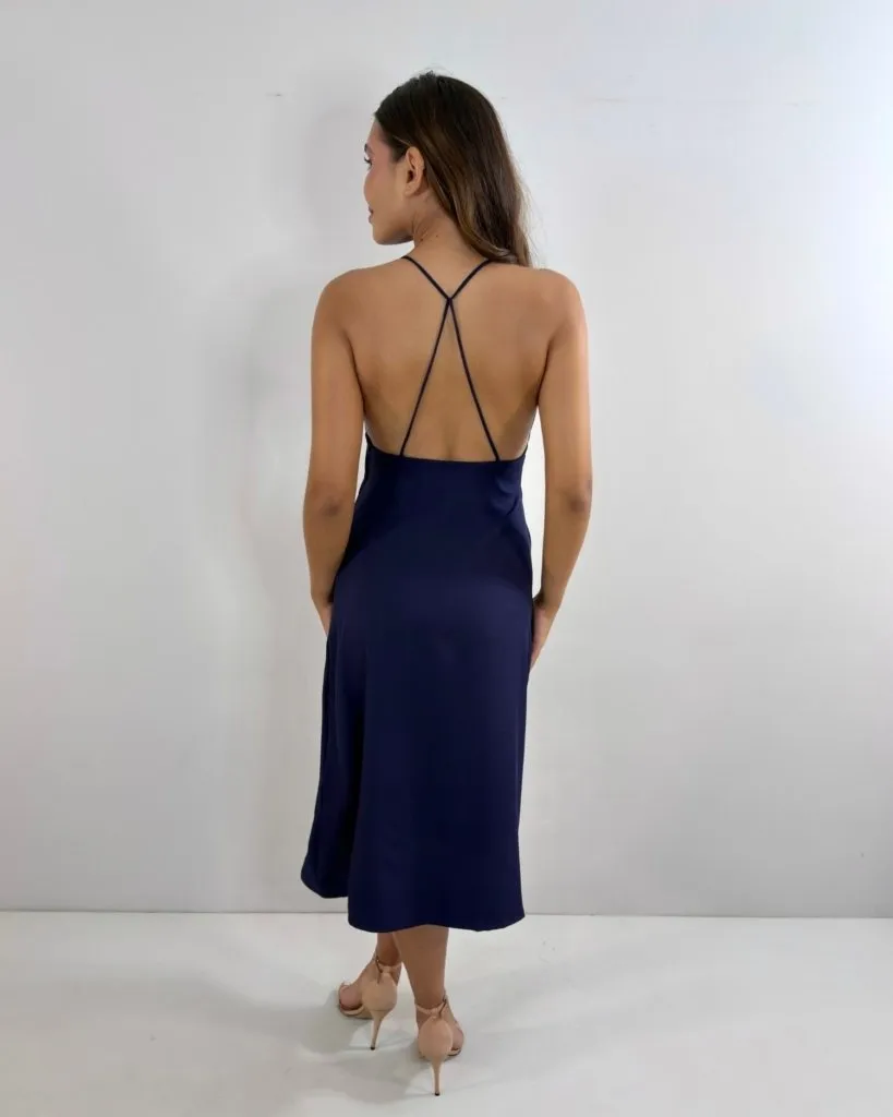 Vestido Ayra - Azul Marinho