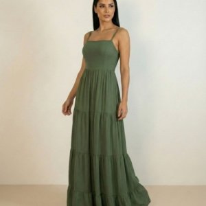 Vestido Miriam - Verde Militar - Image 3