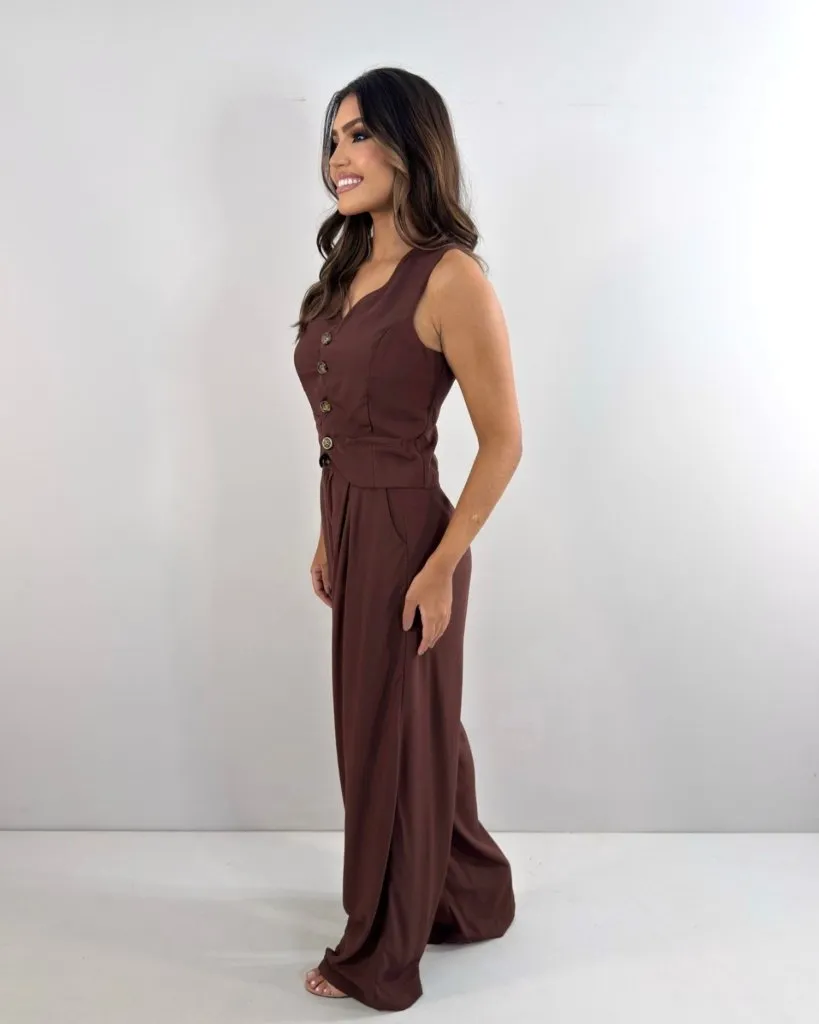 Conjunto Maelle - Marrom
