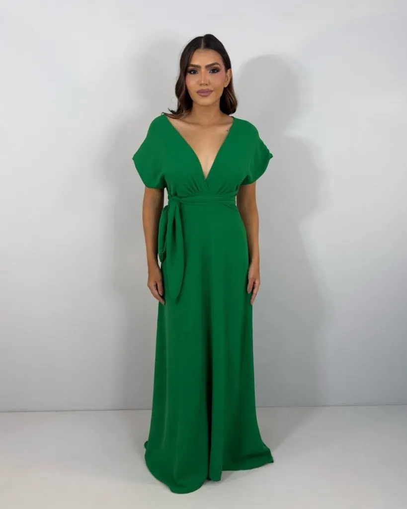 Vestido Multiformas Zoe - Verde Bandeira