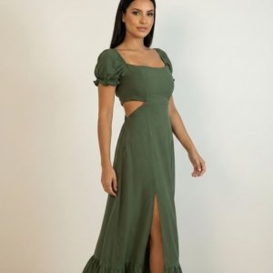 Vestido Jasmin - Verde Militar - Image 3
