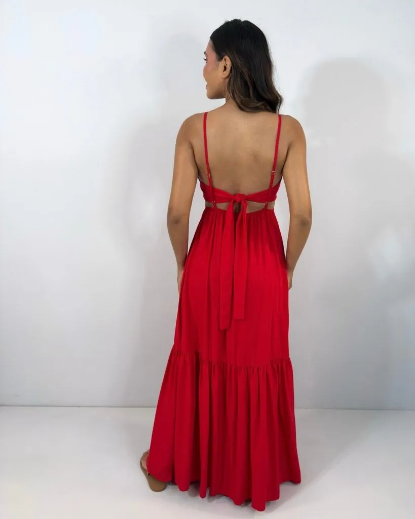 Vestido Poliana - Vermelho, foto 2