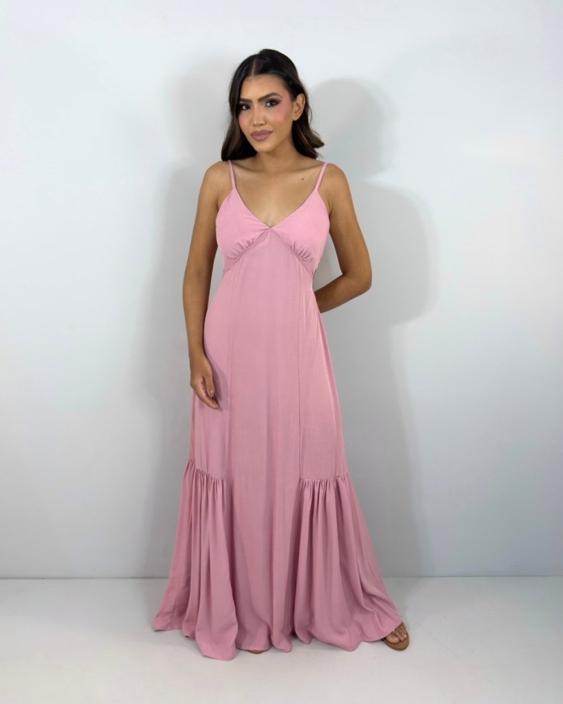 Vestido Poliana - Rosa Chá