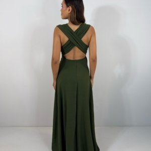 Vestido Multiformas Zoe - Verde Militar - Image 3