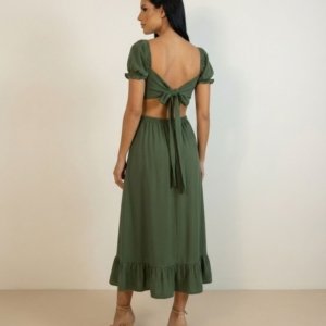 Vestido Jasmin - Verde Militar - Image 2