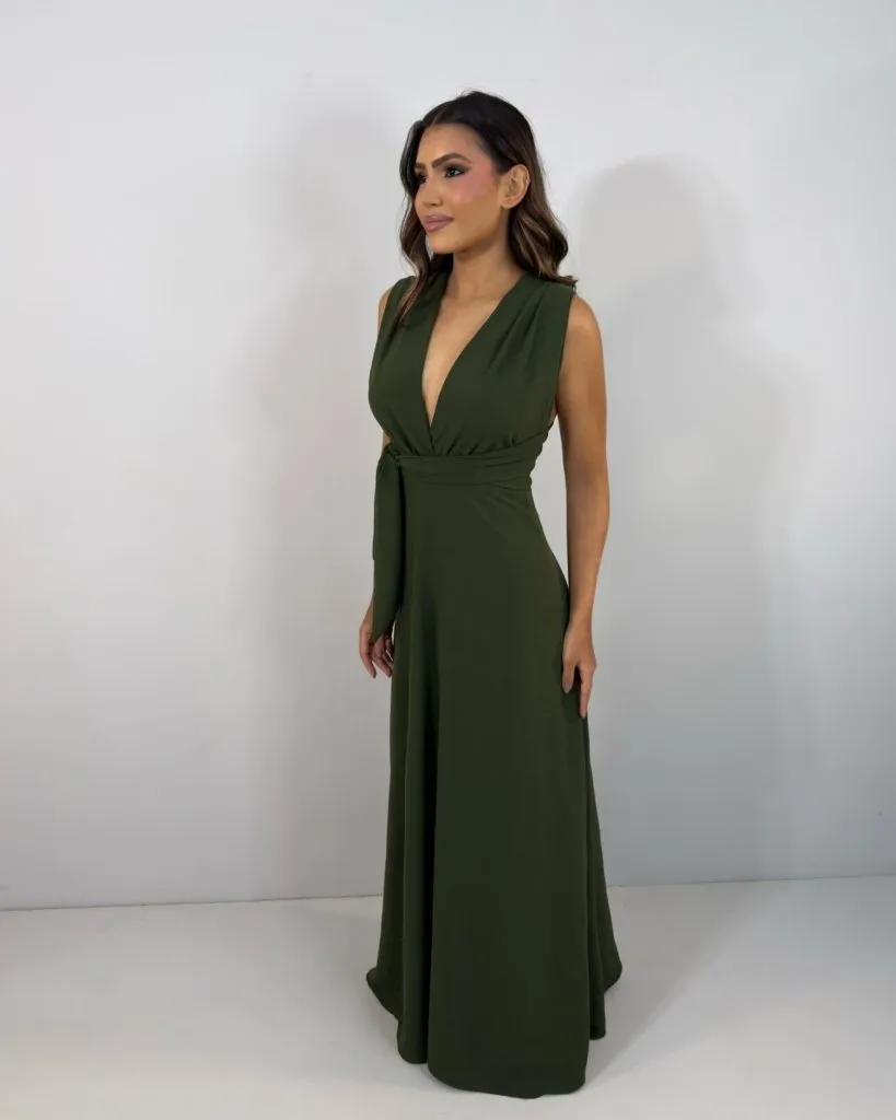 Vestido Multiformas Zoe - Verde Militar