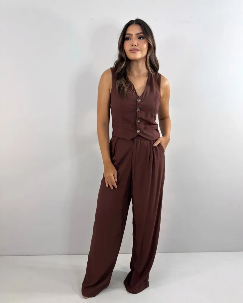 Conjunto Maelle - Marrom