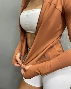 Jaqueta Fitness Marrom - Image 1