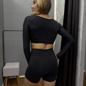 Cropped Manga Longa Preto - Image 2