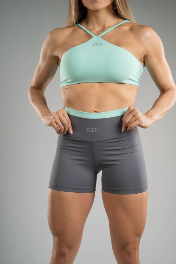 Top Triângulo Verde Água