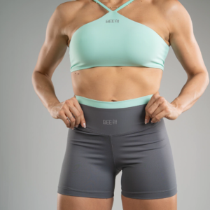 Short Cinza Com Verde Água - Image 2