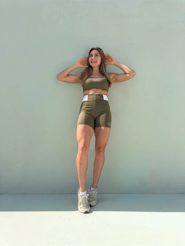 Short Silhueta Verde Mescla