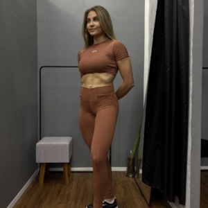 Cropped Manga Curta Cocoa - Image 1