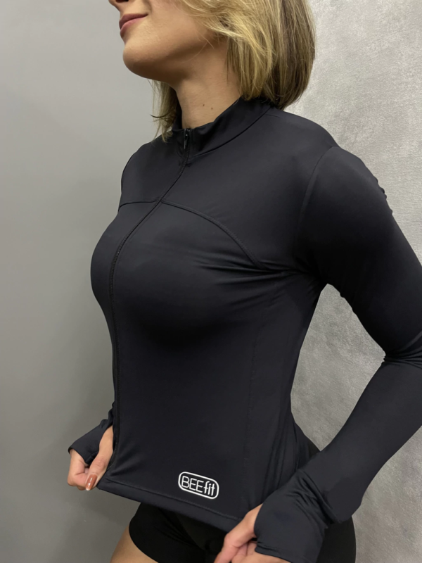 Jaqueta Fitness Preto