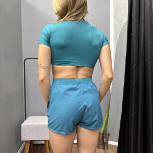 Cropped Manga Curta Esmeralda - Image 2