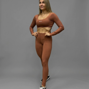 Cropped Manga Longa Cocoa - Image 1