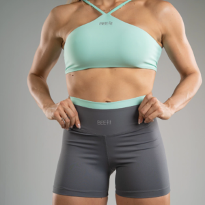 Short Cinza Com Verde Água - Image 3