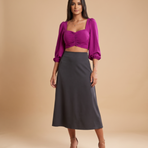 Cropped Olga em Duna - Roxo