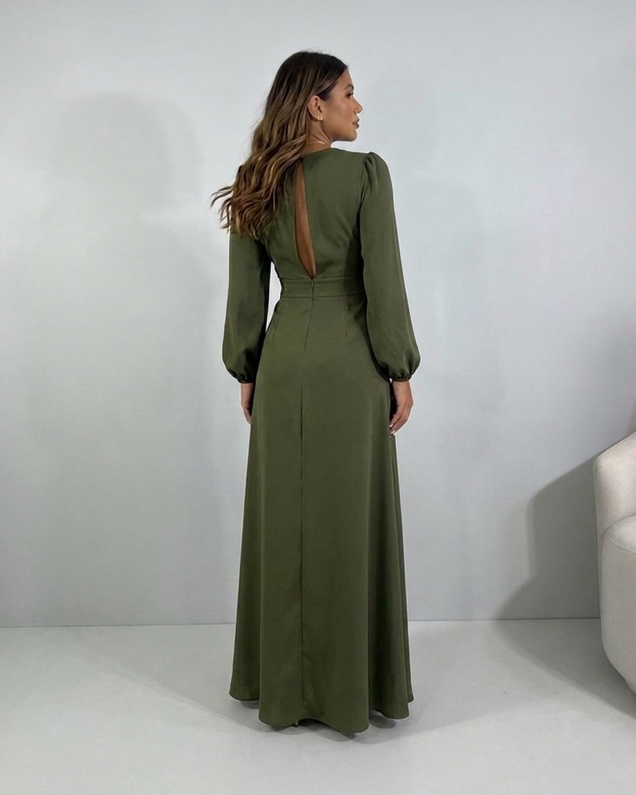 Vestido Mavi - Verde Militar