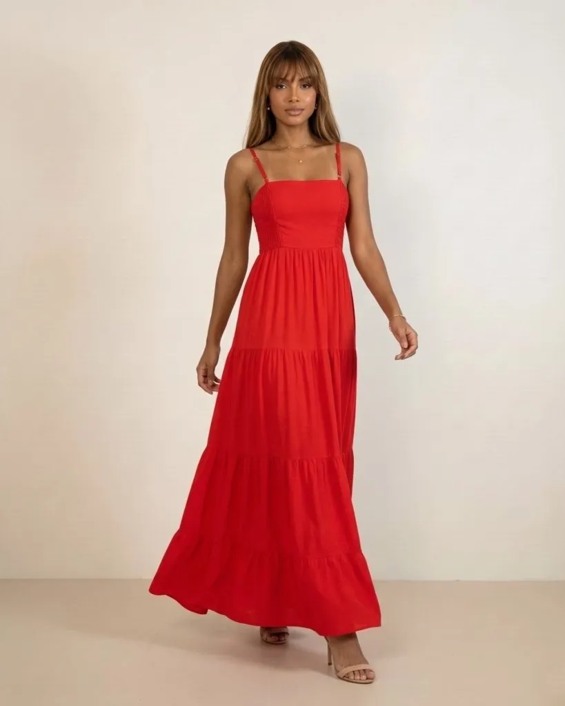 Vestido Miriam - Vermelho