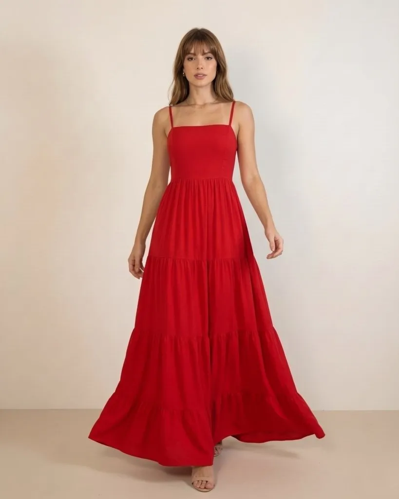 Vestido Miriam - Vermelho